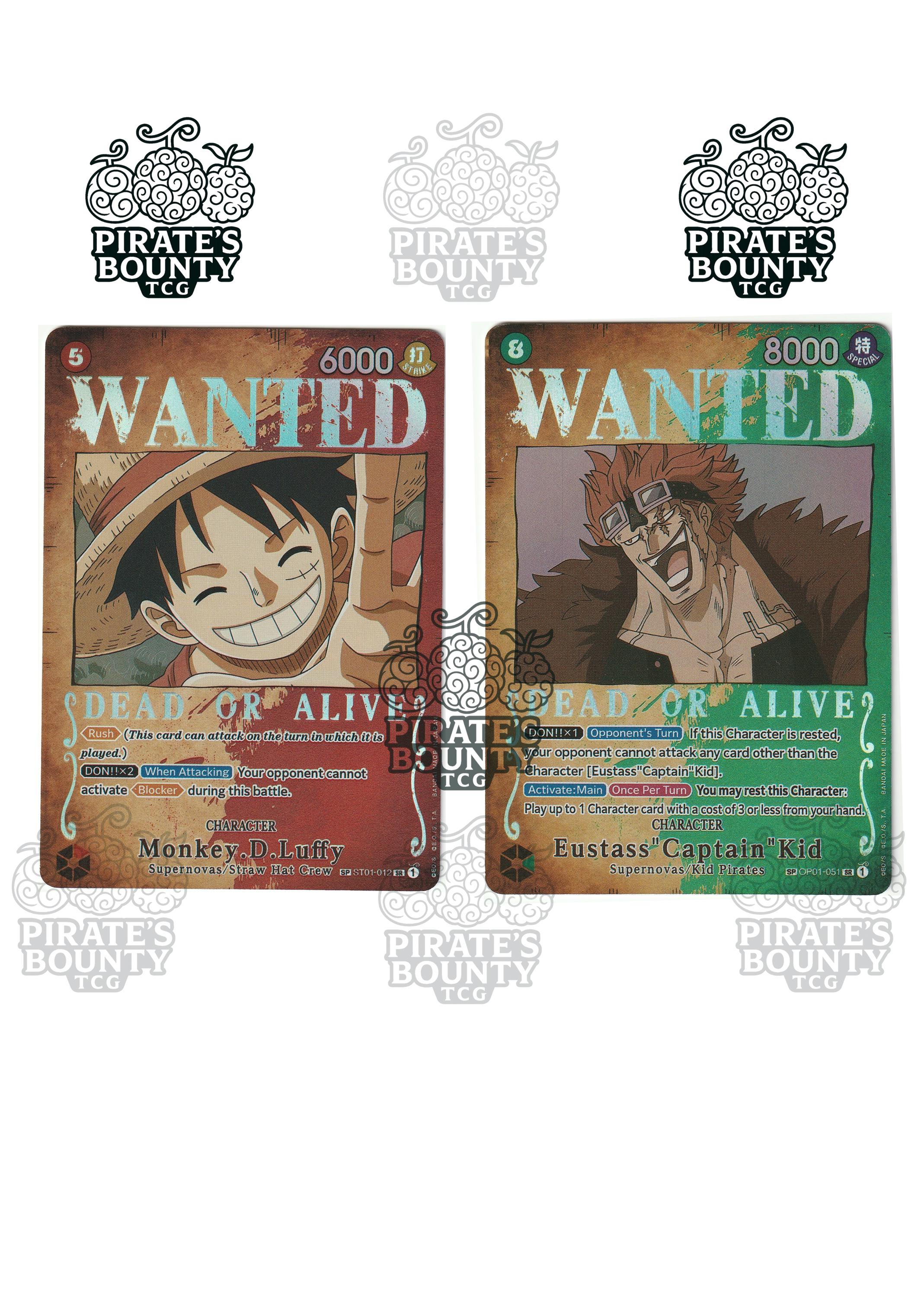 One Piece Wanted Poster Set - Etsy