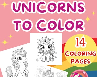 14 Unicorn Coloring Pages, Unicorn Printables, Unicorn Games, Unicorn Activities, Printable Coloring Pages