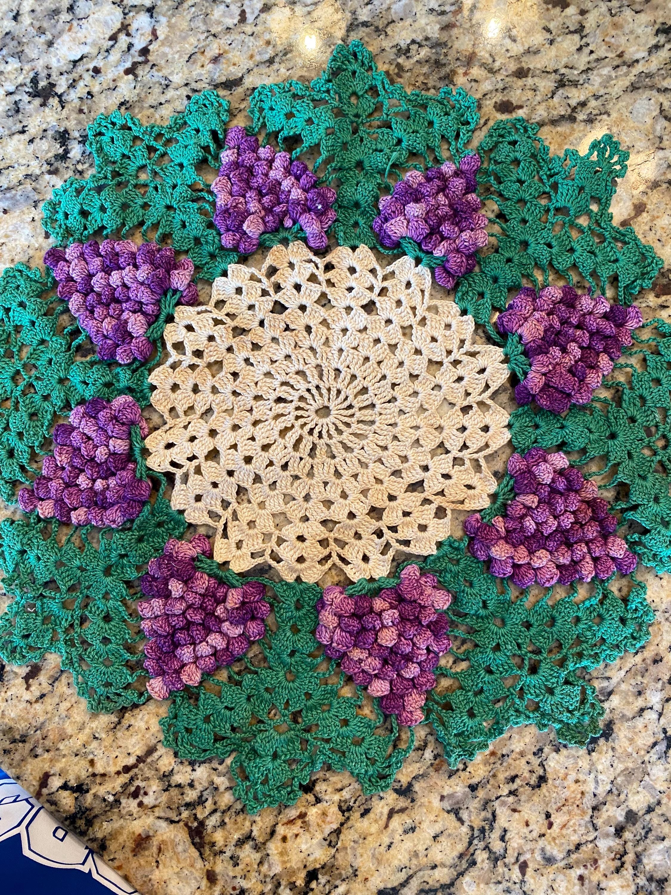 アンティークフランス アイリッシュクロシェ アイボリー花型