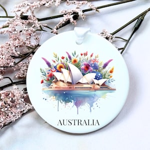 Personalized Sydney Opera House Ornament: Australia Travel Keepsake