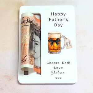 Porte-monnaie sur le thème de la bière pour la fête des pères, cadeau personnalisé pour papa amateur de bière, idée cadeau original pour papa, porte-monnaie fantaisie pour papa