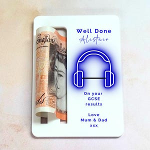 Cadeau gamer GCSE pour adolescent, porte-monnaie sur le thème du jeu, cadeau pour lui le jour des résultats d'examens, portefeuille d'argent pour les examens GCSE pour fils