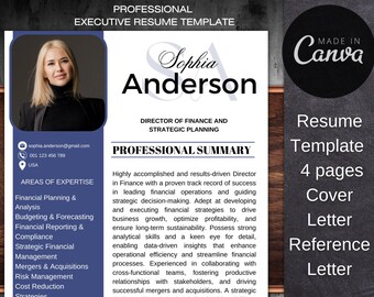 Executive Resume Template Bundle - Elevate Your Career with Professional Excellence!