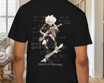 Einstein Guitar Skateboard T-Shirt | Physics Science Gift
