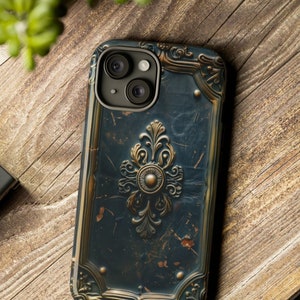 Antique Leather Book Phone Case For iPhone 15 14 13 Pro Max 12 XR 7 Leather Book Phone Case Galaxy S24 Pixel Leather Book Image Case