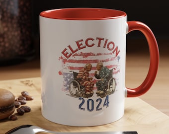 Disenfranchised Election 2024 Satirical Coffee Mug - 11, 15oz Old White Men - Political Teacup - Biden Trump Democrat Republican Coffee Mug