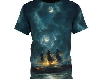 Camiseta con estampado de brujas bailando / Regalo para brujas / Ropa gótica Camiseta gótica de bruja / Ropa gótica / Camiseta de fantasía / Camiseta de bruja gótica