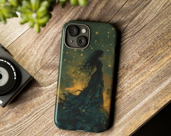 Goth Witch Goddess Phone Case For iPhone 15 14 13 Pro Max 12 XR 7 Witchy Gothic Case Galaxy S24 Pixel Fairycore Witches Tarot Case