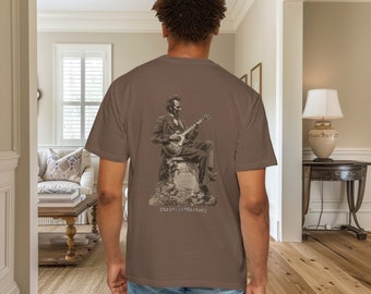 Ironisch shirt van Abraham Lincoln | Abe Lincoln speelt gitaar | Cadeau voor gitarist Geschiedenis John Wilkes Booth Ironisch T-shirt voor History Buff