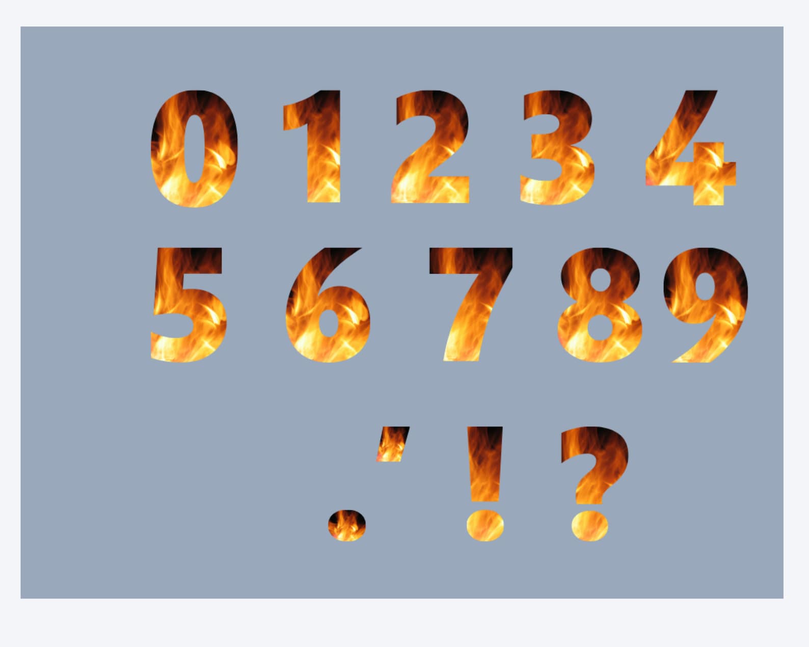 Fire Alphabet Clipart, Fire Alphabet Letters and Numbers, Flaming ...
