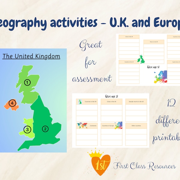 Geography activities, retrieval practice, locational knowledge, maps, learning activity
