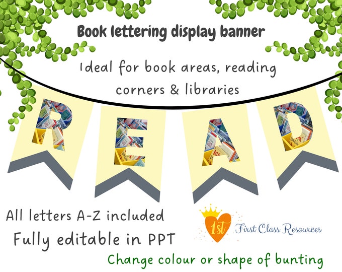 Printable Reading Bulletin Board Display | Bookworm Editable Classroom ...