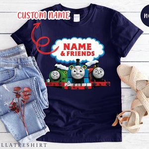 Custom Thomas and Friends Tshirt, Thomas The Train Birthday Shirt, Birthday Boy and Girl Thomas The Train Shirt, Thomas Gift Shirts for Kids