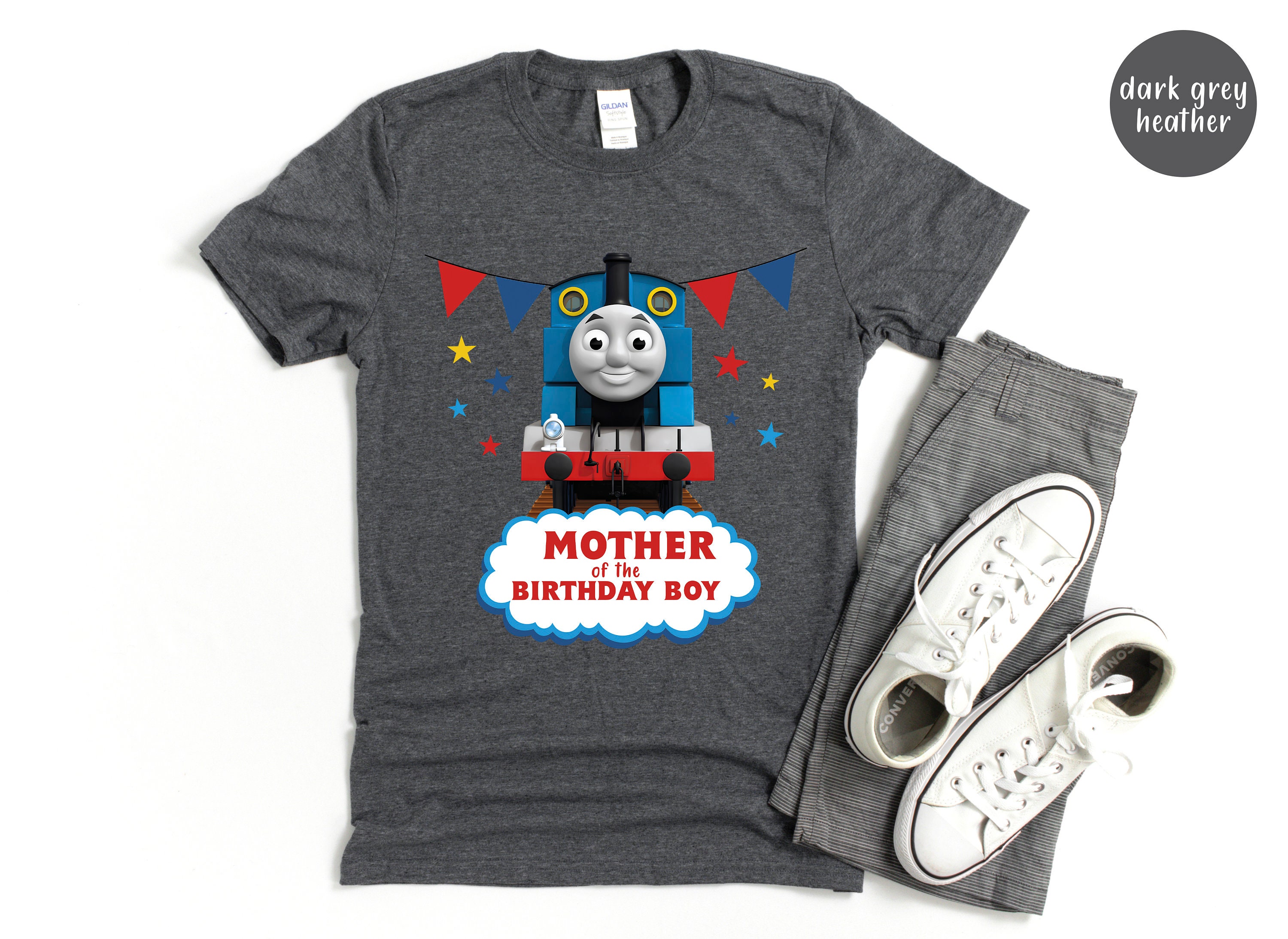Thomas the Train Family Custom Birthday Shirts, Birthday Boy and Girl  Personalised Family Mom and Dad Family Shirts, Thomas Birthday Tshirts -  Etsy