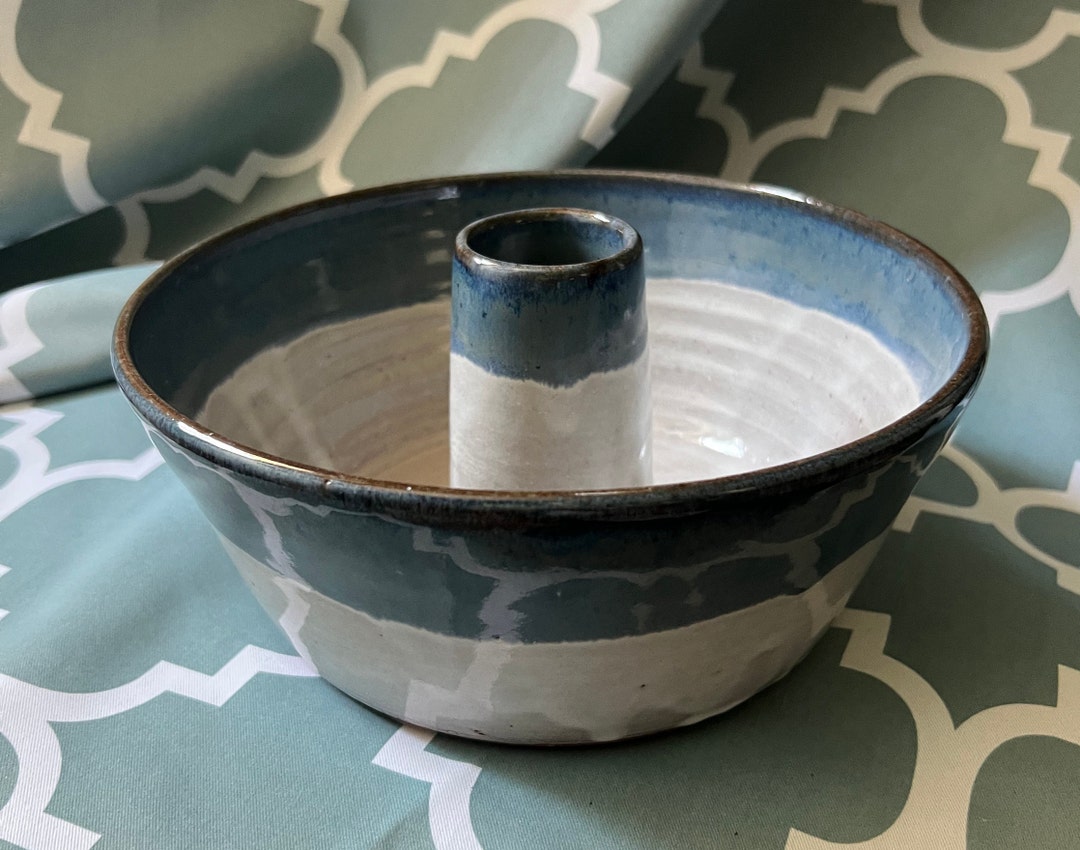Hand Made Kiln Fired Clay Bundt Cake Pan Etsy