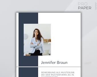 Plantilla de Word para carta de presentación y página de presentación - Diseño profesional para profesionales principiantes y experimentados - Aplicación 2023