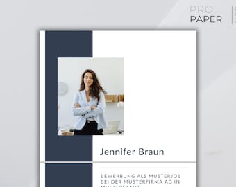 Word-Vorlage für Anschreiben & Deckblatt – Professionelles Design für Berufseinsteiger und erfahrene Profis - Bewerbung 2023