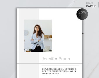 Plantilla de Word para carta de presentación y página de presentación - Diseño profesional para profesionales principiantes y experimentados - Aplicación 2023