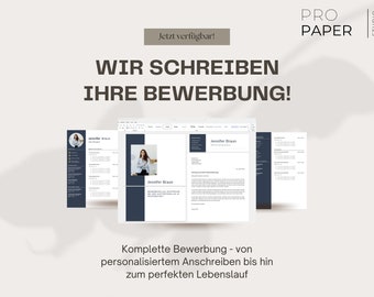 Paquete de solicitud: carta de presentación individual, hoja de presentación y modelo de CV moderno: optimización de carrera y ayuda laboral