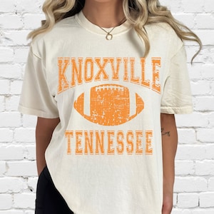 Women&#39;s Knoxville Tennessee Comfort Colors Football Tshirt