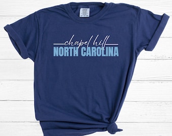 Chapel Hill Football Shirt for Women, Comfort Colors T-Shirt for GameDay Tailgating