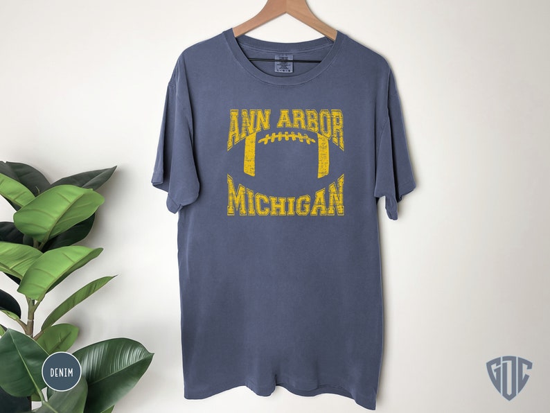U of Michigan Football Shirts University of Michigan - Etsy