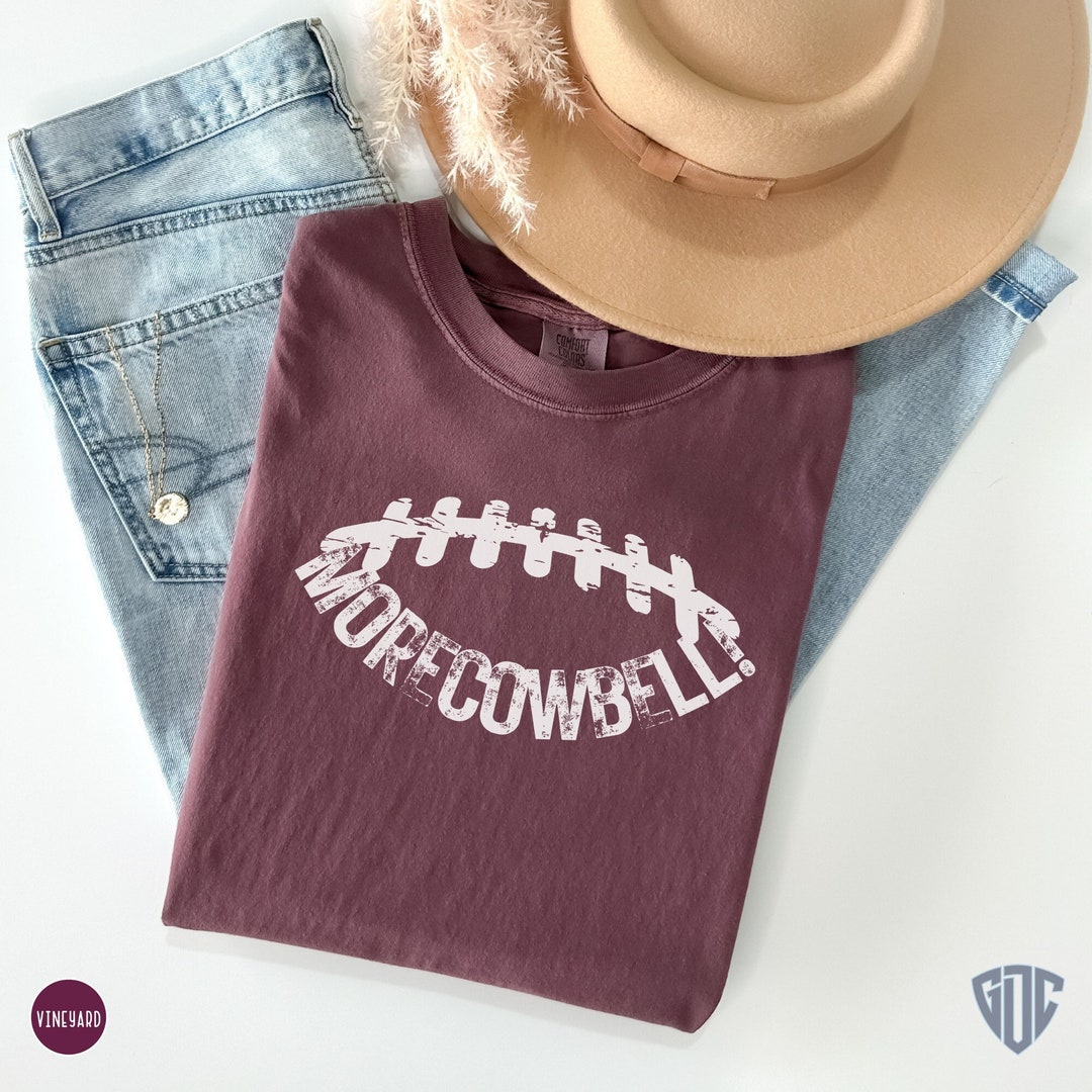 More Cowbell Football Shirt for Women, More Cowbell Miss Tshirt, Gifts