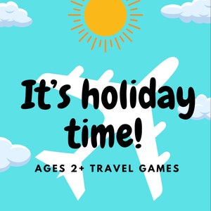 Holiday travel activities booklets