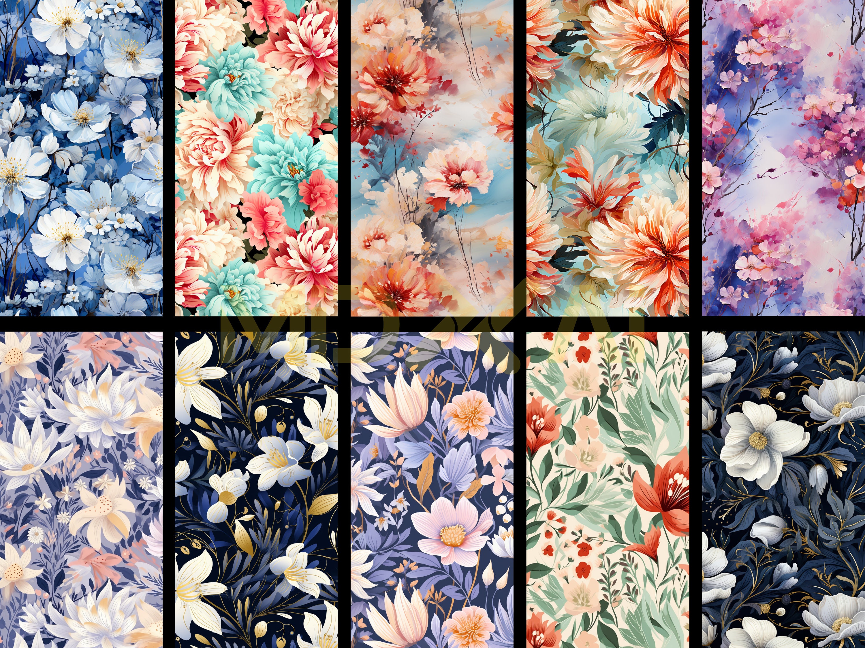 Midjourney Prompts Floral Pattern Design Create Awesome - Etsy Canada
