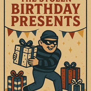 Printable Birthday Escape Room for Kids – Stolen Presents Mystery Game, Fun Party Puzzle Activity PDF, DIY Escape Room Kit