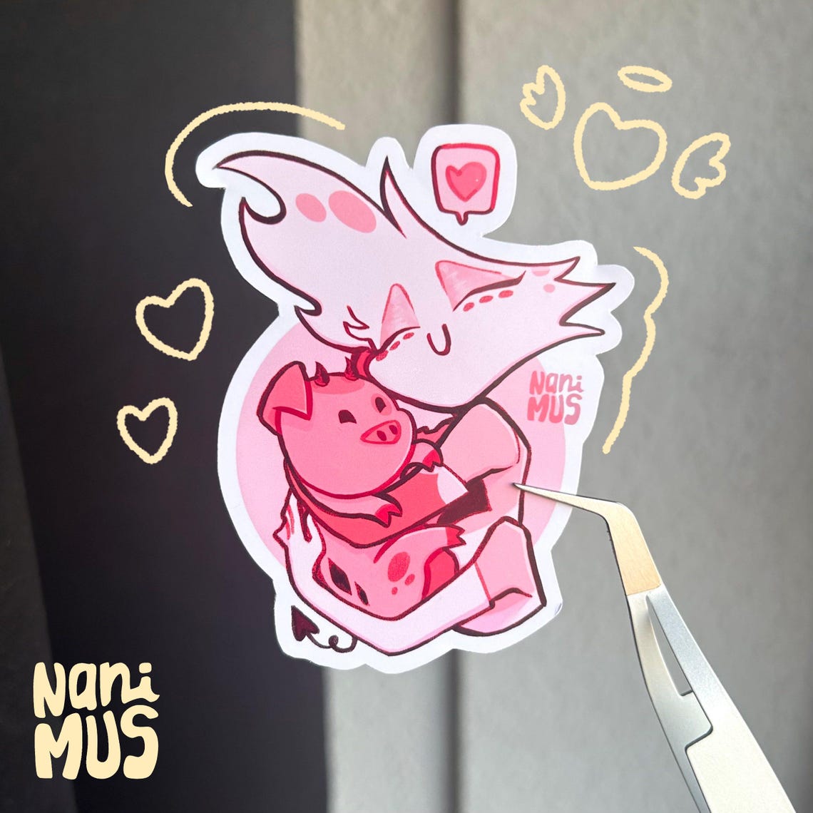 Angel Dust Hazbin Hotel Sticker - Etsy