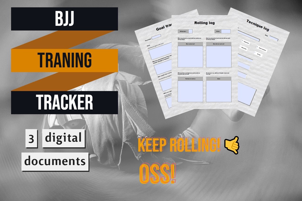 BJJ Training Tracker Etsy