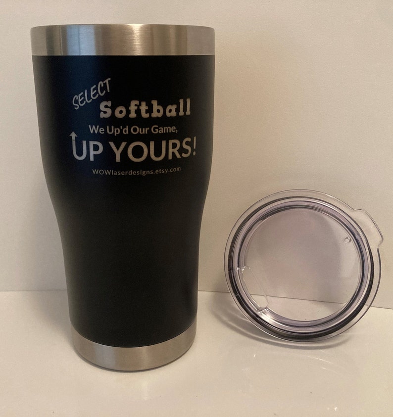 Baseball Softball Tumblers We Up'd Our Game UP YOURS Personalize Etsy