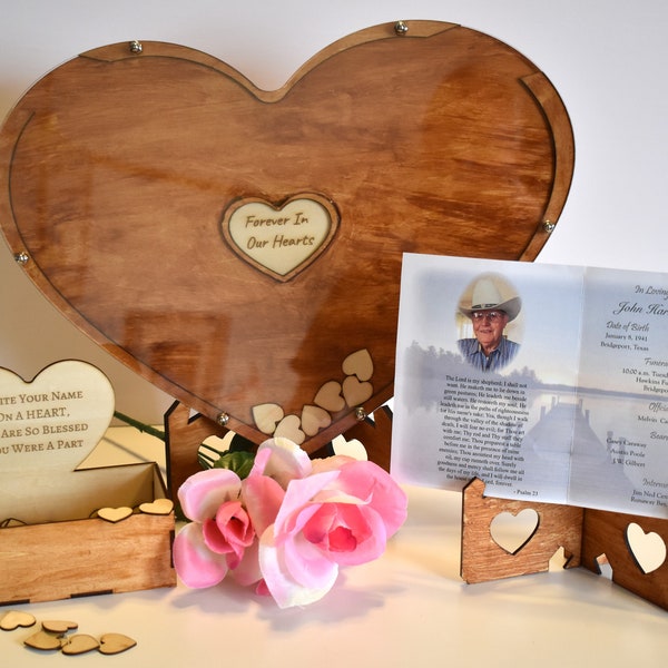 Funeral Guest Book Etsy