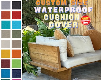 Pet Stain Resistant Cushion Cover, Outdoor Bench Cushion Cover, Garden Cushion, Waterproof Cushion Cover, Home Decor, Decorative Pillows