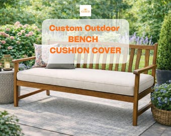 Custom Two-Tone Outdoor Cushion Cover, Waterproof and Sun-Resistant Cushion Cover, Home Decor, Housewarming Gifts