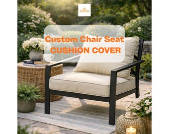 New Cushion Cover, Simple and Stylish Cushion Cover, Bench/Patio Cushion Replacement Cover, Custom Designed Outdoor Cushion Cover