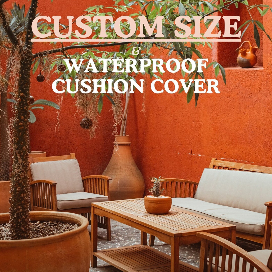 Waterproof Cushion Cover Outdoor Patio Cushion, Garden Patio Cushion