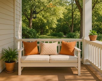 Durable Cushion Cover for All Conditions, Outdoor Patio Cushion Cover, Outdoor Bench Cushion Cover, garden cushion cover, Home Gifts