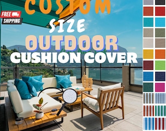 Sun and Rain Resistant Cushion Cover, Bench Cushion, Garden Sofa Cushion Cover, Seat Cushion, Outdoor Cushion, Home Gifts, Garden Decor
