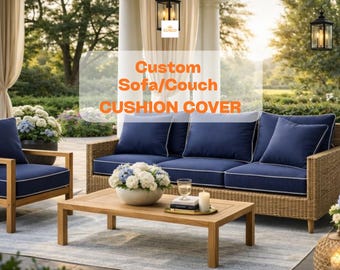 Custom Sofa Pillow Cover, Sofa Cover, Cushion Cover, Outdoor Cushion Cover, 22 Colors, Home Decor, Housewarming Gifts