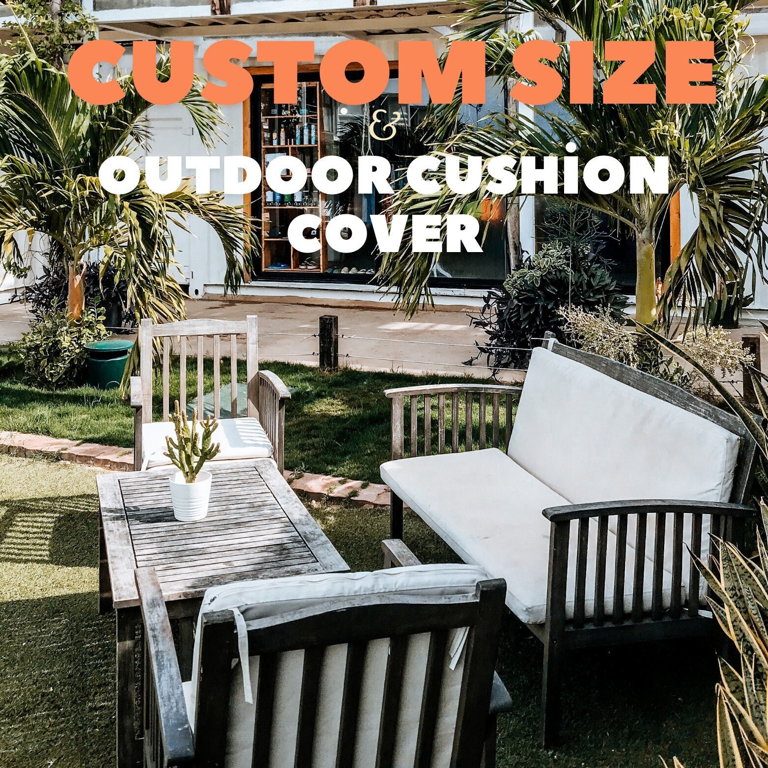 Sunbrella Custom Bench Cushion Home Decor Window Seat / Patio / Breakfast  Nook / Banquette Indoor Outdoor Fabric 5' Wide / 4 Thick 
