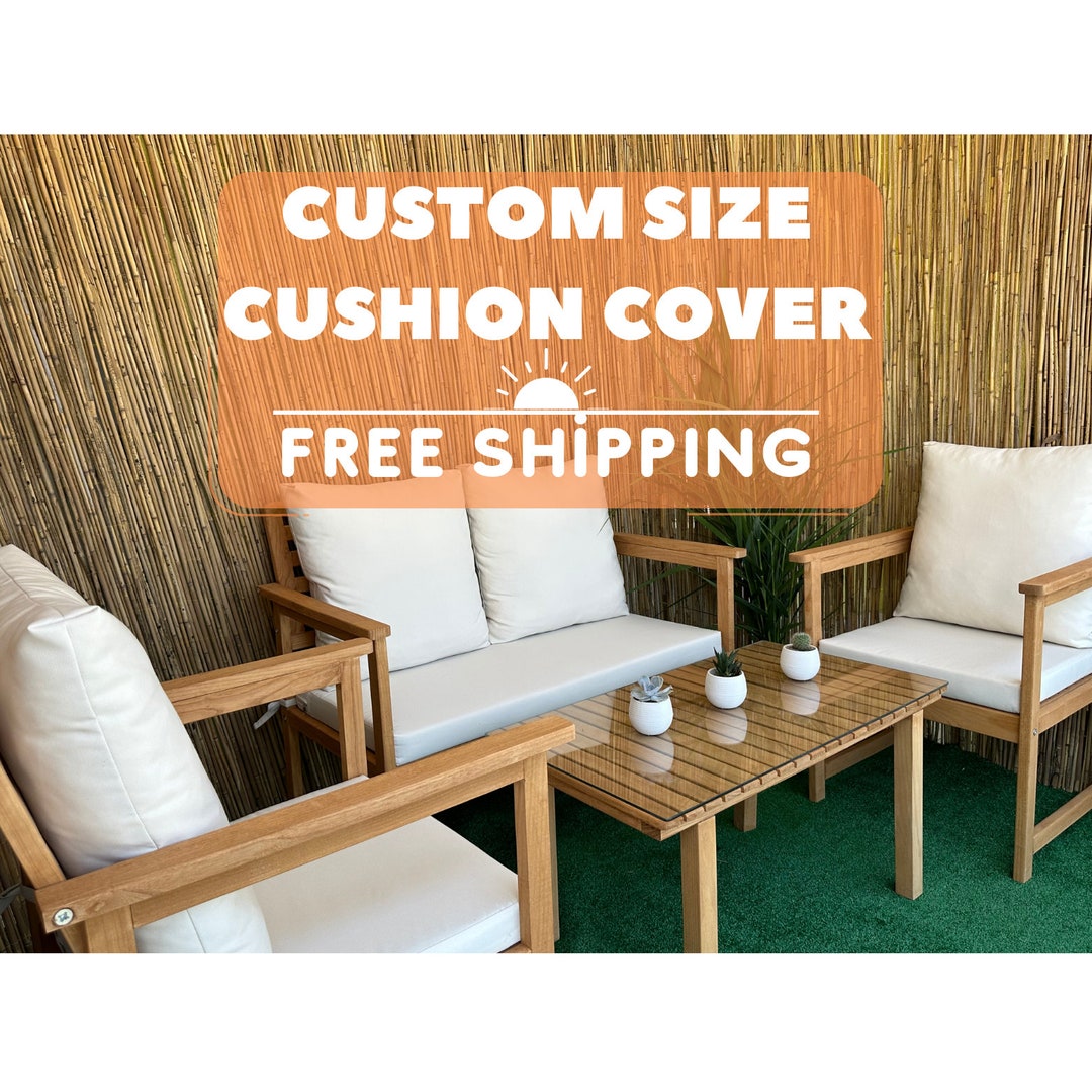 Custom Outdoor Patio Cushion, Custom Patio Cushion Cover, Waterproof