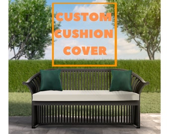 Custom Cushion Covers, Waterproof Seat Cushions, Outdoor Cushion Cover, Patio Cushions Replacement, Colorfast Cushion