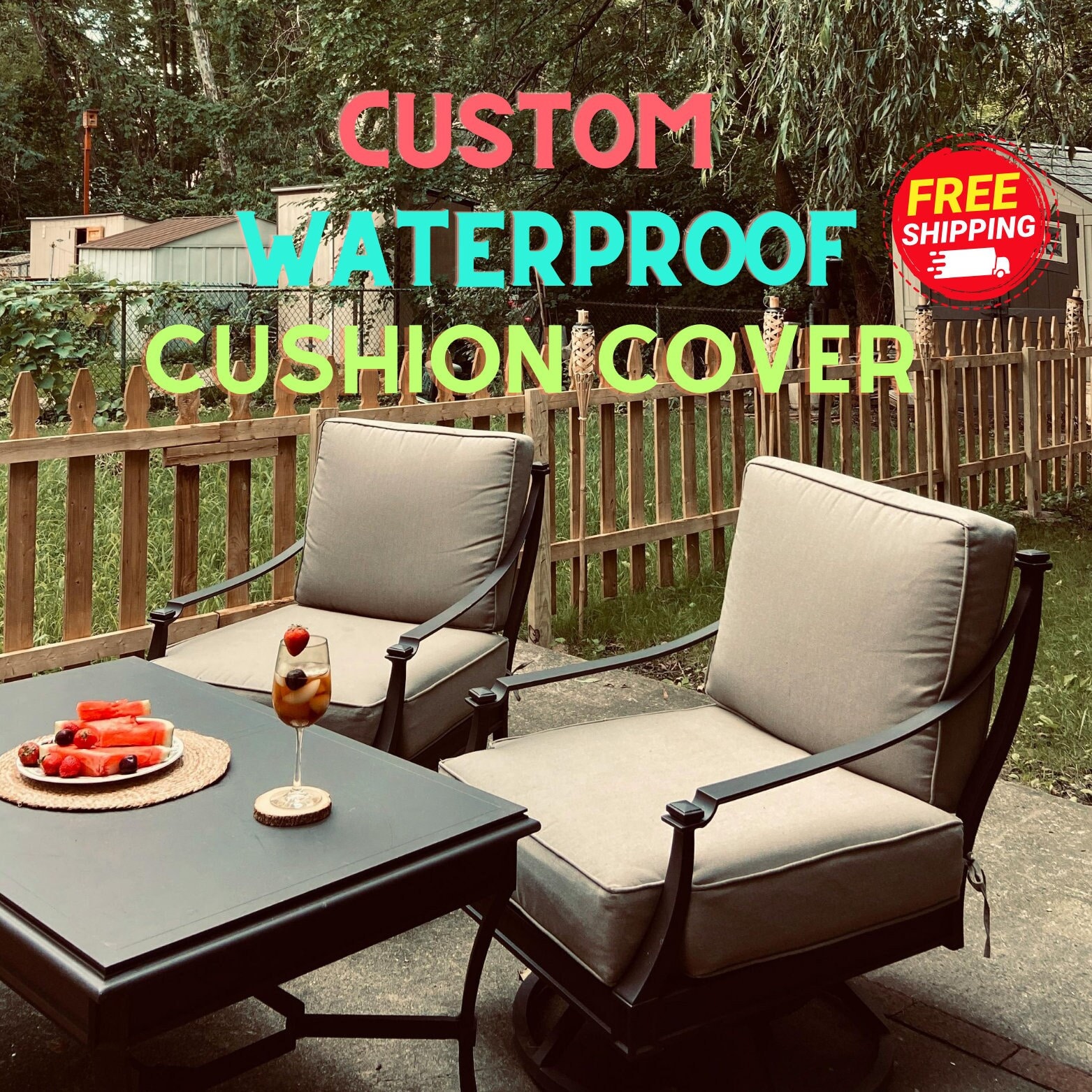 Amazon 22 Inch Wicker Chair Cushions Favoyard 16 Inch Patio Chair