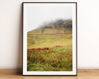 Gleniff Horseshoe, Ireland wall art, Irish landscape printable photo, County Sligo, Ireland mountain wall decor, Europe travel poster, Sheep