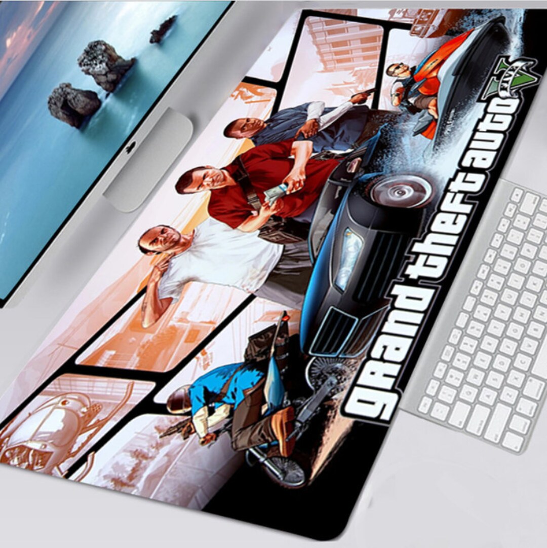 GTA V Large Mousepad Grand Theft Auto Mousepad Gaming Etsy