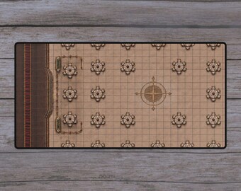 GunCraze Gala Ballroom Tabletop Battle Mat | 31.5 x 15.5 in | Miniatures and RPG Gaming