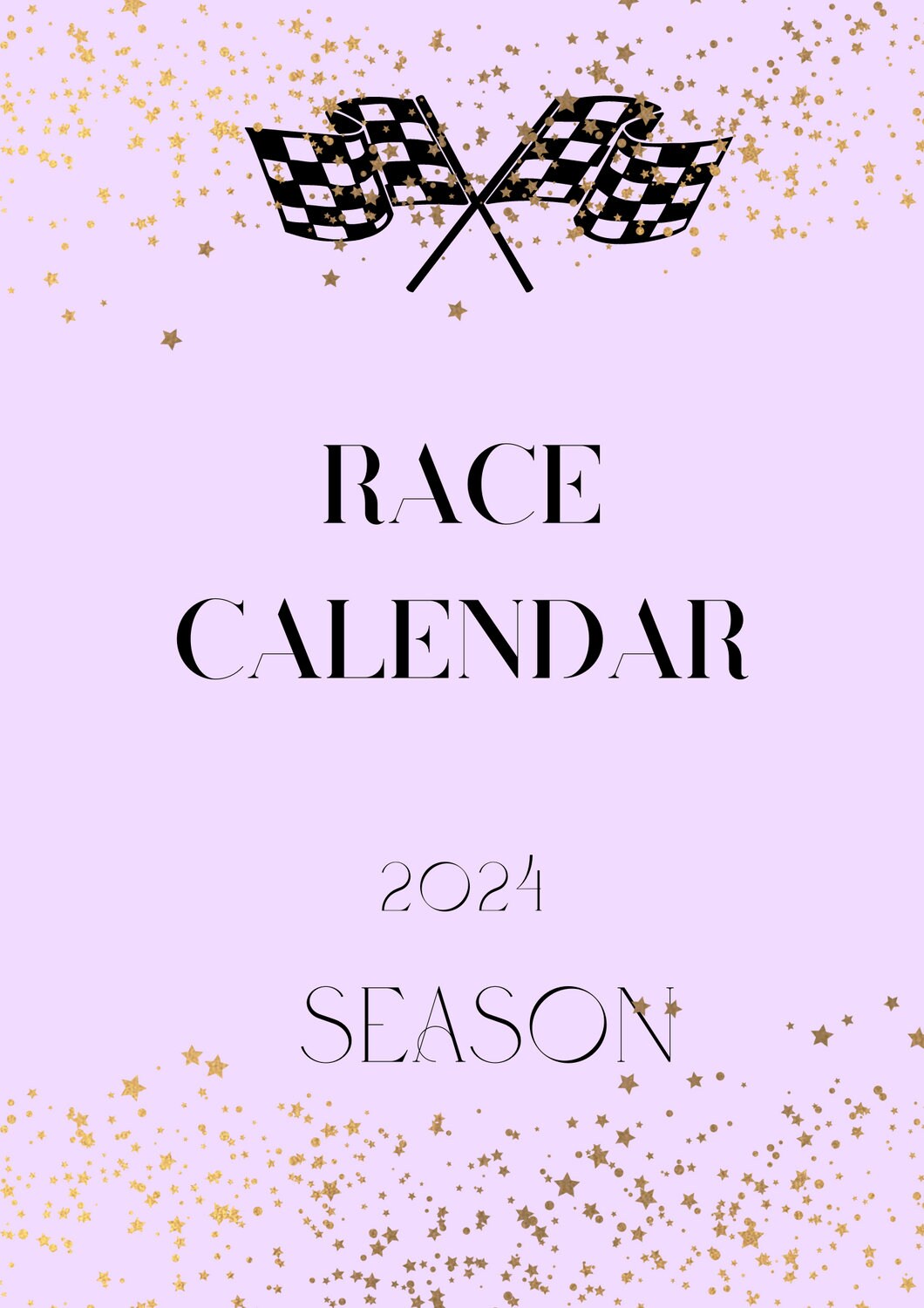 Digital Formula 1 Race Calendar for 2024 PDF Etsy