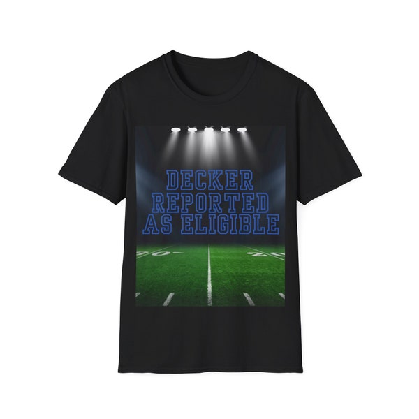 Decker Reported as Eligible Funny Lions T-Shirt For Lions Fan Gift Detroit Football Cowboys Robbed Detroit V Everybody Shirt Football Fan T